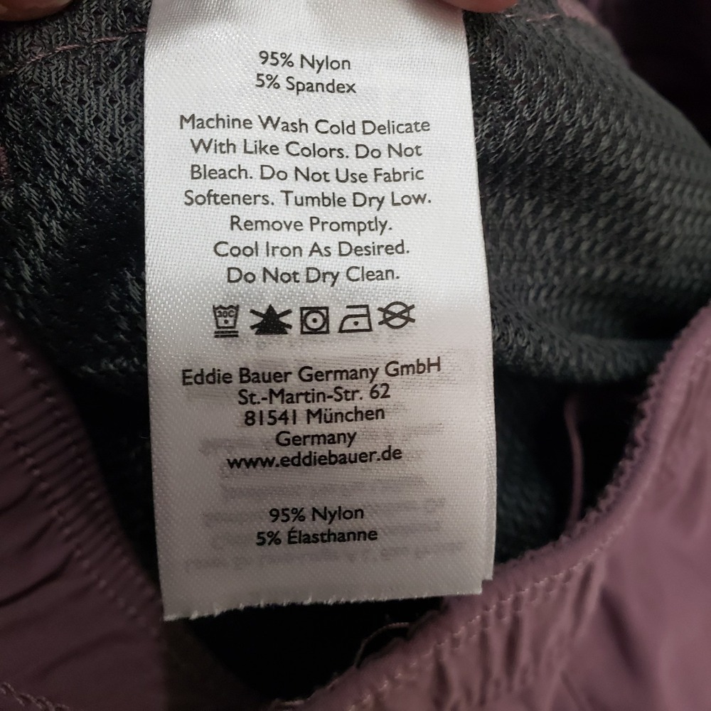 Eddie Bauer Pants Womens 0 Purple First Ascent Pockets Pull On - Picture 7 of 13